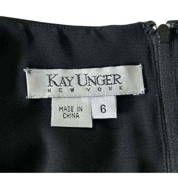 Vintage Kay Unger Size 6 100%‎ Silk Rose Floral Blouse Beaded Embroidered Blouse - Picture 6 of 7